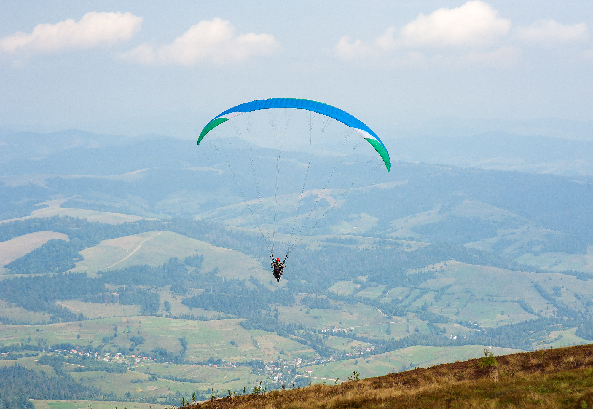 Paragliding je zelo lepa dogodivščina